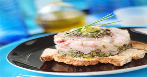 TARTARE DE BAR A LA CIBOULETTE